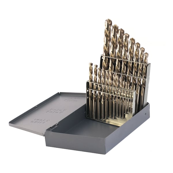 Drillco 21PC DRILL SET 1/16-1/4 BY 64ths 9/32-1/2 BY 32nd 200LH21V - main